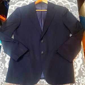 Suitsupply, Perennial 'Vitale Barberis Cononico' Navy Blue Blazer, Size 50